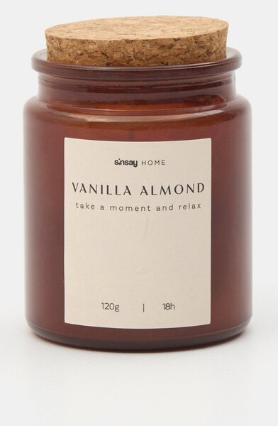 Sinsay - Sviečka Vanilla Almond - hnedá