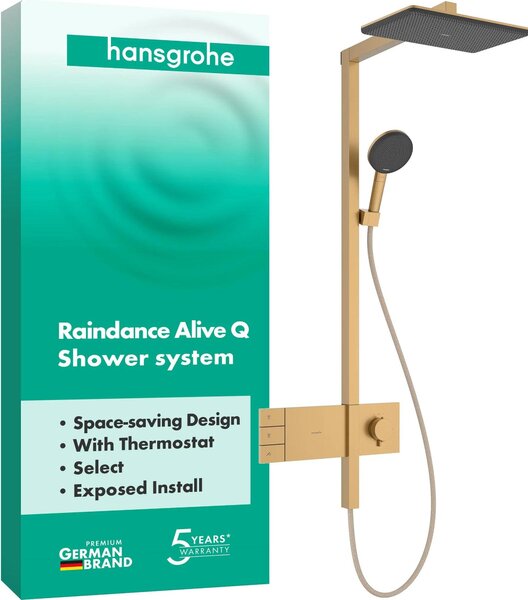 Hansgrohe Sprchová tyč Raindance Alive Q 210/340 2jet s termostatom BBR, 1 kus