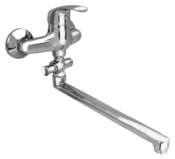 Vaňová batéria do bytového jadra ZORA rovné rameno 30cm, rozstup 150mm