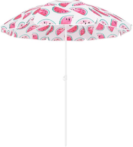 Plážový a balkónový slnečník 160 cm - dizajn "Melón" - Ochrana pred slnkom na pláži a v záhrade