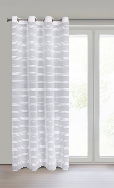 ZÁCLONA NA KRÚŽKOCH DOLY 140X250 CM BIELA
