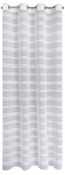 ZÁCLONA NA KRÚŽKOCH DOLY 140X250 CM BIELA