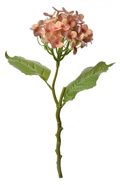 Dekorácia umelé kvety s ružovooranžovými kvietkami - 19*10*37 cm - Clayre & Eef
