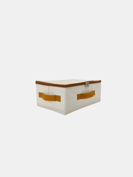 Sinsay - Úložný box s vekom na zips - béžová