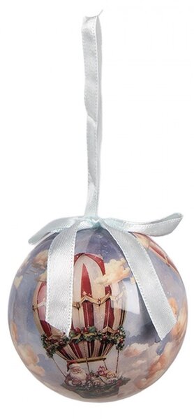Sada 14 vianočných ozdôb v krabičke s motívom Santy - Ø 8 cm - Clayre & Eef