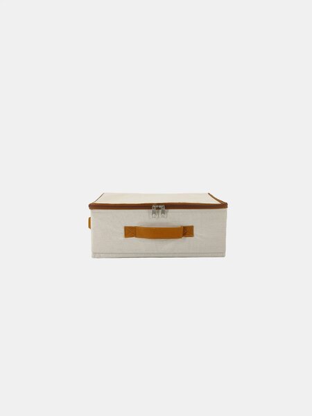 Sinsay - Úložný box s vekom na zips - béžová