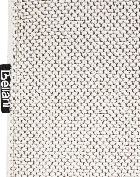 Leňoška krémová biela polyester látkové čalúnenie bez opierok moderný štýl obývacia izba