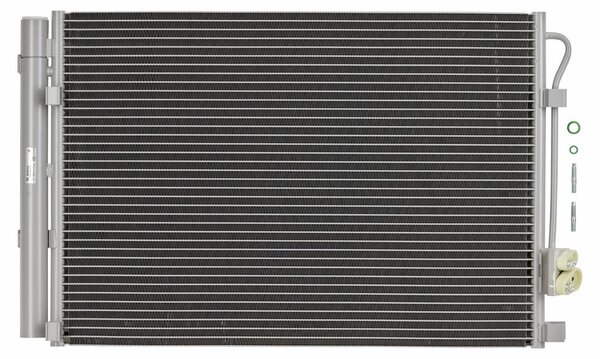 Kondenzátor klimatizácie R 134a 553 – 374 mm BOSCH, napr. pre HYUNDAI i20