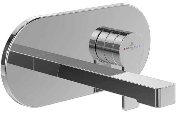 Villeroy & Boch Umyvadlová batéria Architectura 260 x 115 x 227 mm s odtokom s tlačidlovým ovládaním. Chróm, 1 ks