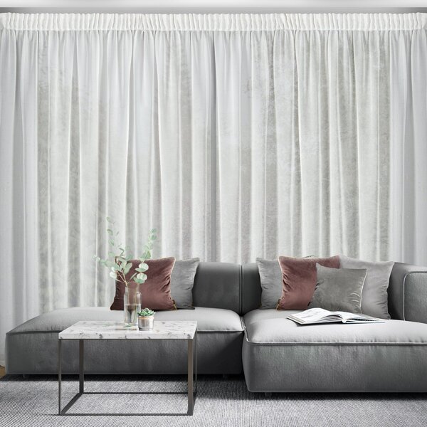 ZÁCLONA NA PÁSKE HERA 300X270 CM VZOROVANÁ