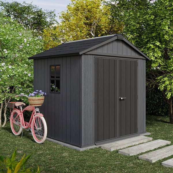 Keter Newton Plus 7×7,5 — záhradný domček, sivý