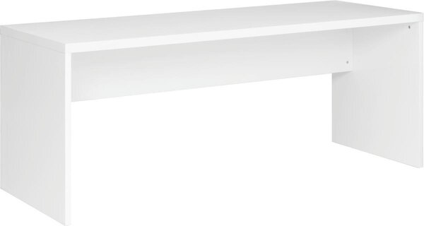 PÍSACÍ STÔL, biela s vysokým leskom, 180/69/75 cm Xora - Kancelárske stoly
