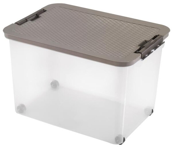 Plastový úložný box s vekom HEIDRUN R-box 45l
