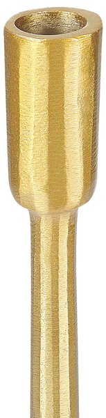 Sada 3 svietnikov zlatá hliník kov 36 cm maľovaný povrch tradičný glamour štýl doplnky dekorácie