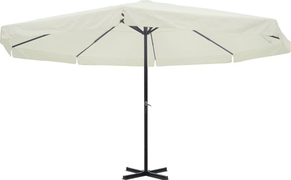 Maison Exclusive - Slnečník biely hliník 500 cm