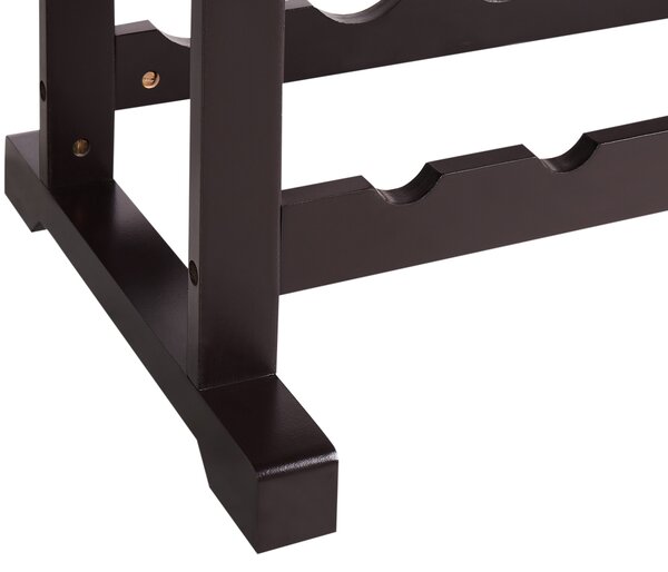 Regál na víno tmavohnedý MDF 80 x 40 x 91 cm stojan na fľaše a poháre klasický elegantný štýl bytový dekor