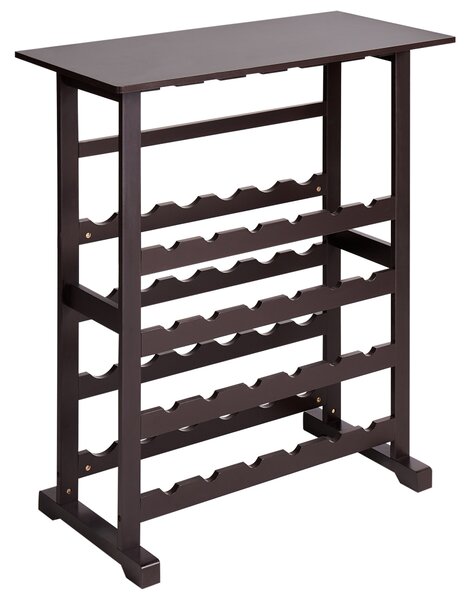 Regál na víno tmavohnedý MDF 80 x 40 x 91 cm stojan na fľaše a poháre klasický elegantný štýl bytový dekor