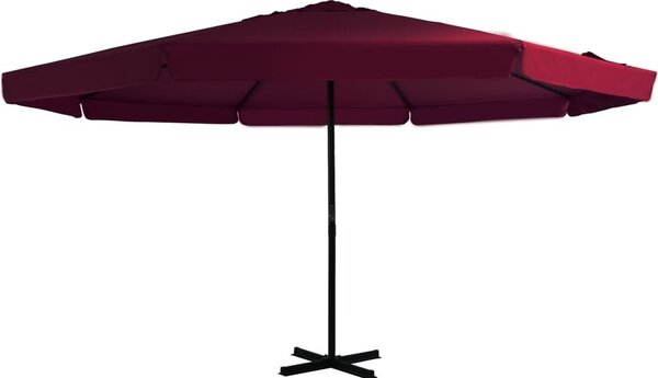 Maison Exclusive - Slnečník s hliníkovým stožiarom 500 cm bordová červená