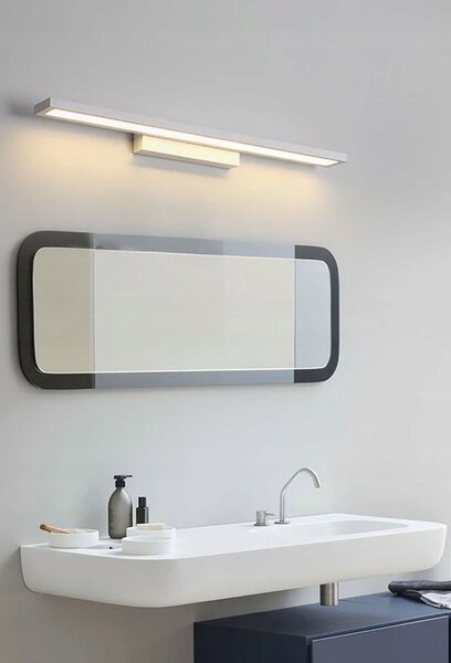 Toolight Toolight, LED kúpeľňové svietidlo 80cm, 7W, 560lm, APP841-1W, čierna matná, OSW-06767
