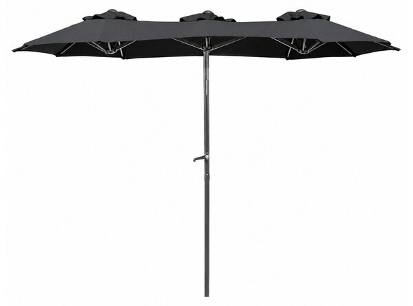 Linder Exclusiv Záhradný slnečník 300x150x220 cm Tmavo sivý
