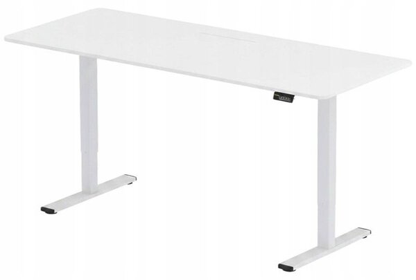 Výškovo nastaviteľný stôl FQ1W-1880-EU, rozmer 180 x 80 cm, biela farba