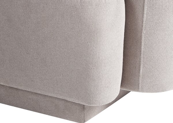 Kreslo svetlosivé polyester látkové čalúnenie retro glamour štýl s podrúčkami obývacia izba