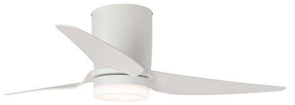 Stropný ventilátor biely 123 cm vrátane LED stmievateľný s diaľkovým ovládaním - Patty