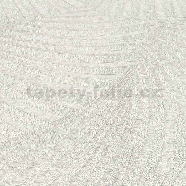 Vliesové tapety na stenu GMK Fashion for walls 5 10525-38, rozmer 10,05 m x 0,53 m, 3D twill biely na krémovom podklade, Erismann