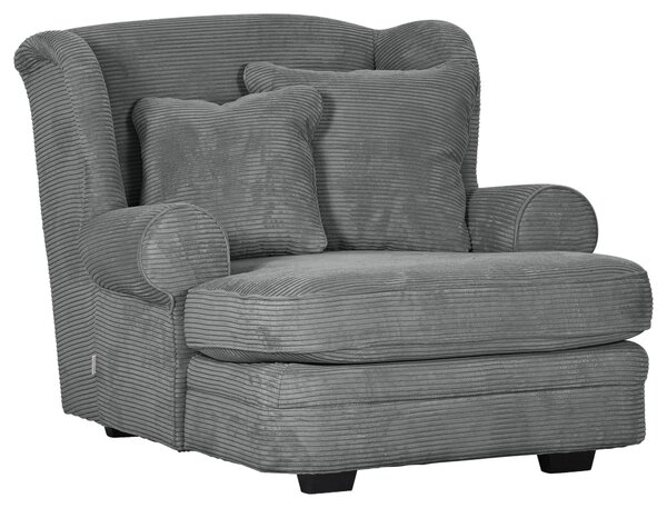 XXL KRESLO, textil, tmavosivá Ambia Home - Kreslá