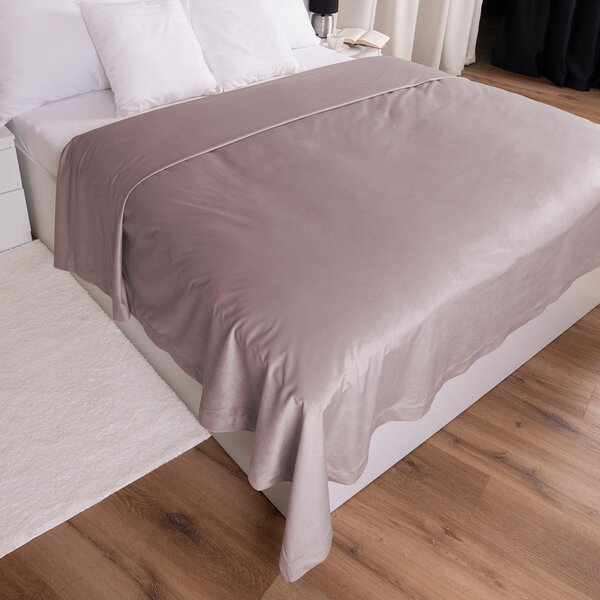 Biante Zamatový prehoz na posteľ Velvet Prémium SVP-002 Staroružový 140x200 cm