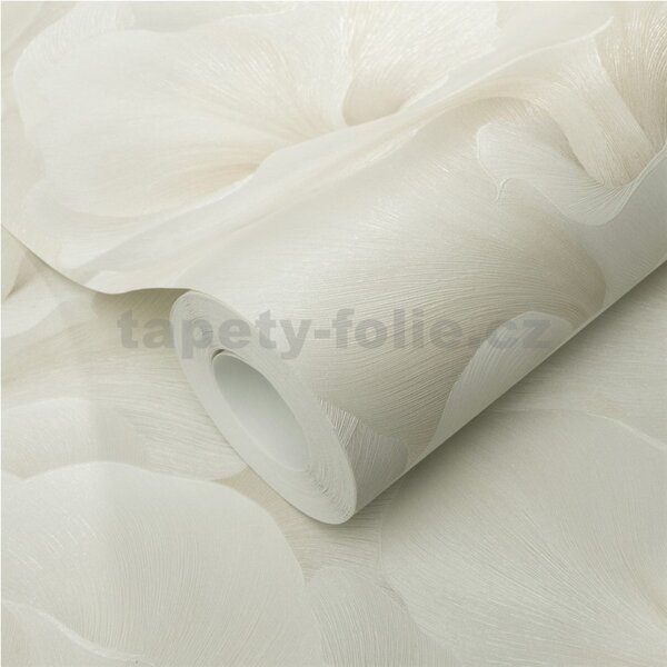 Vliesové tapety na stenu GMK Fashion for walls 5 10527-02, rozmer 10,05 m x 0,53 m, florálny vzor metalicky krémový, Erismann