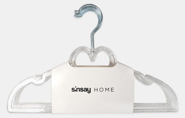 Sinsay - Vešiaky s motívom srdca 10 pack - biela