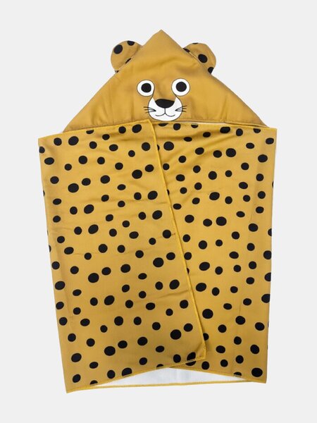 Sinsay - Uterák s kapucňou s motívom leoparda - oranžová