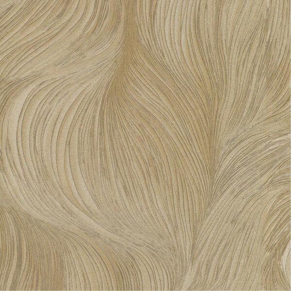 Vliesové tapety na stenu GMK Fashion for walls 5 10522-30, rozmer 10,05 m x 0,53 m, jemné vlnovky zlaté, Erismann