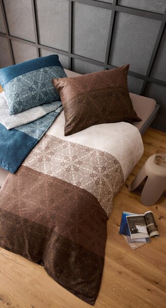 POSTEĽNÁ BIELIZEŇ, satén, taupe, 140/200 cm Esposa - Obliečky & plachty