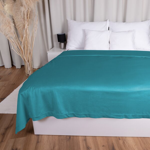 Biante Zamatový prehoz na posteľ Velvet Prémium SVP-035 Tyrkysovo modrý 140x200 cm