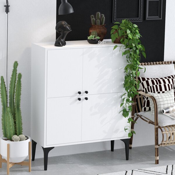 ASIR Komoda MOON biela