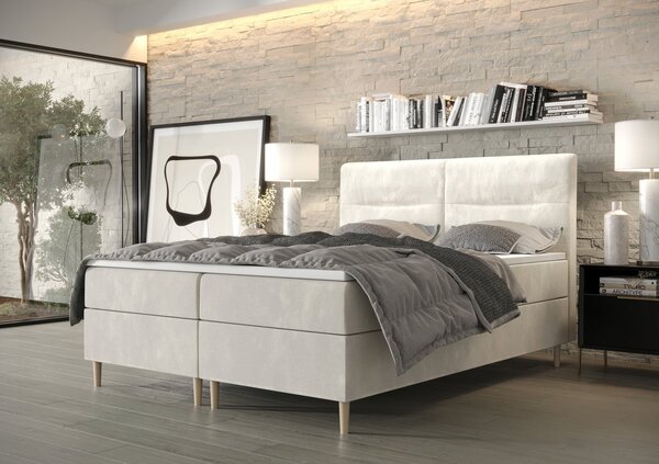 Americká manželská posteľ HENNI - 160x200, béžová