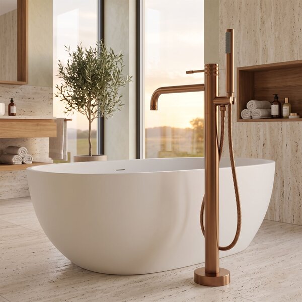 Voľne stojaca batéria Rea Lungo Diamond Brush Copper