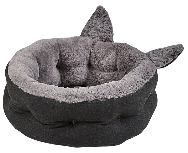 Posteľ pre domáce zvieratá sivý polyester 45 x 45 cm pelech pre psy a mačky moderný štýl doplnky príslušenstvo