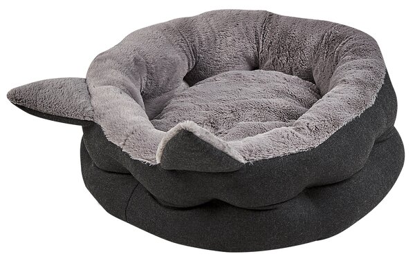 Posteľ pre domáce zvieratá sivý polyester 45 x 45 cm pelech pre psy a mačky moderný štýl doplnky príslušenstvo