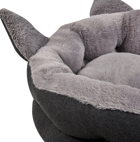 Posteľ pre domáce zvieratá sivý polyester 45 x 45 cm pelech pre psy a mačky moderný štýl doplnky príslušenstvo