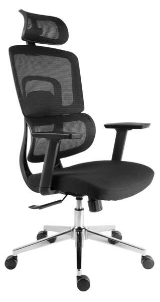 Kancelárska ergonomická stolička Neoseat GARY — čierna, nosnosť 150 kg