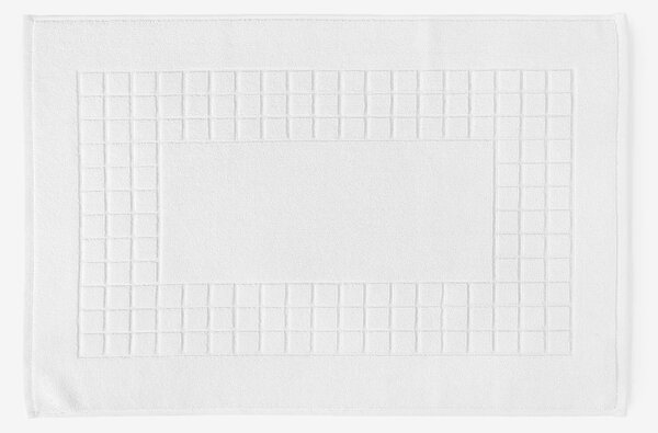 Goldea kúpeľňová froté predložka mozaika – biela 50 x 70 cm