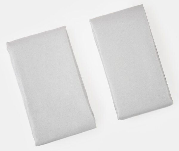 Sinsay - Jednofarebné obliečky na vankúš 2 pack - svetlošedá