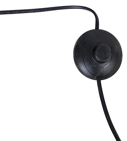 Oceľová stojaca lampa s tmavozeleným tienidlom 50 cm - XXL