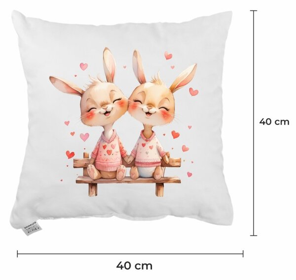 Dekoratívny vankúš Bunny Together 40x40 cm EMI