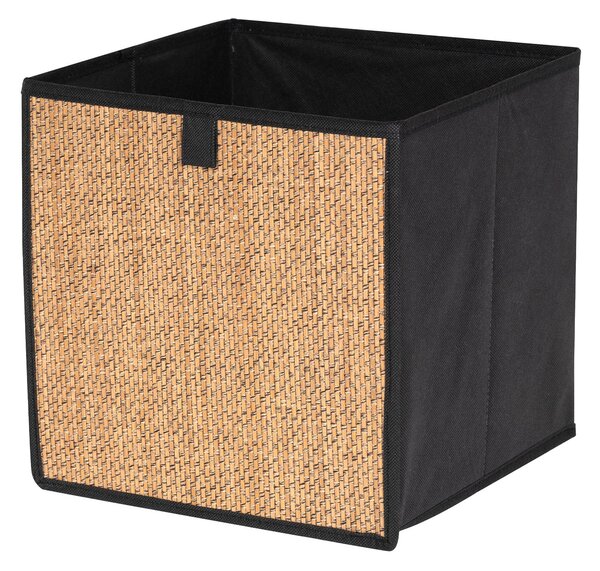 Sinsay - Úložný box s bambusovým predkom - čierna