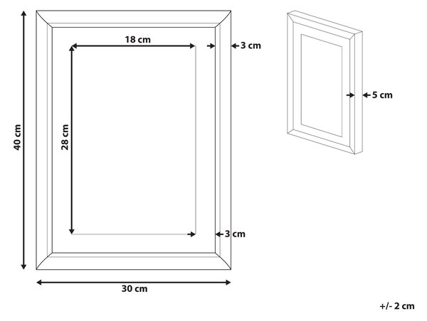 Obraz v ráme s potlačou jeleňa modrý a biely 30 x 40 cm minimalistický škandinávsky dizajn