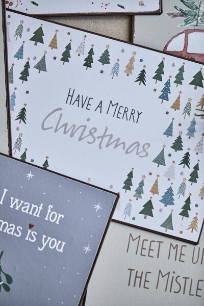 IB Laursen Plechová tabuľa HAVE A MERRY CHRISTMAS